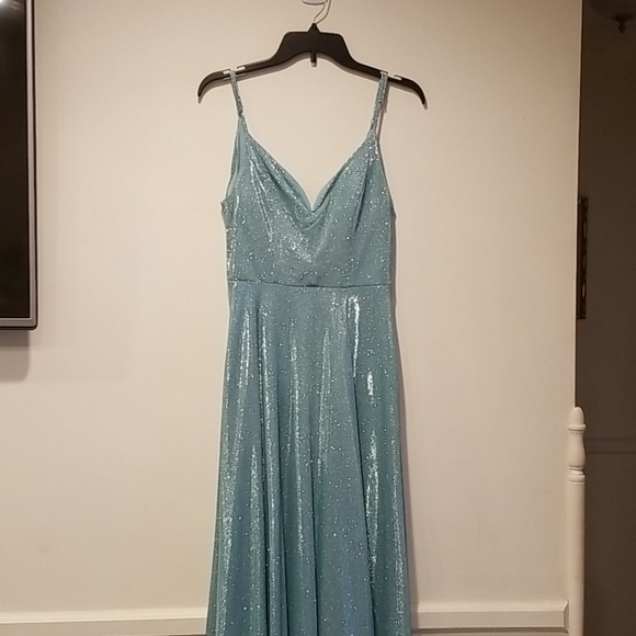 New B. Darlin Green Sequin Gown - Picture 3 of 3